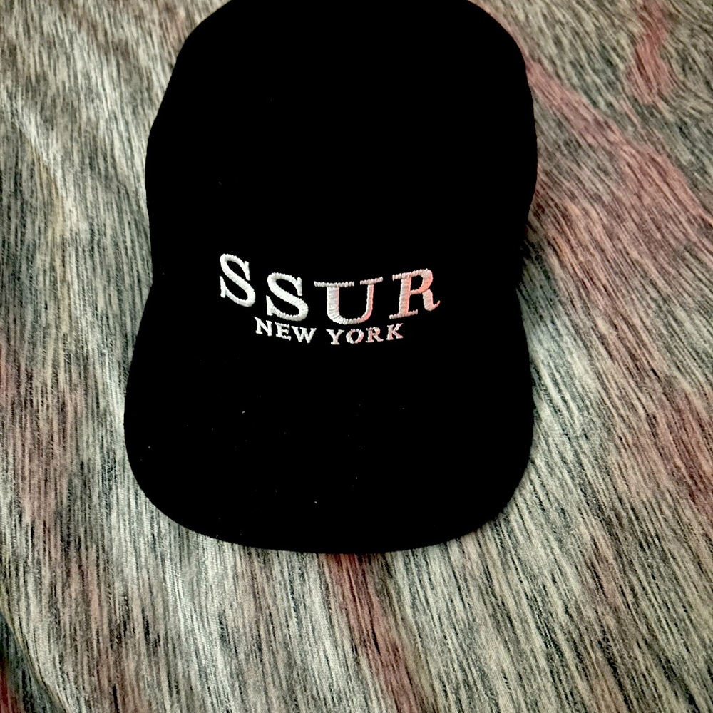 SSUR New York black signature SnapBack hat